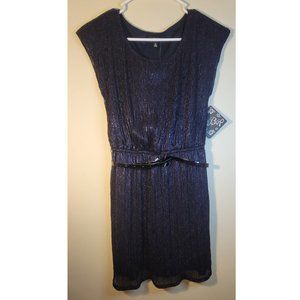 Bebop Navy Blue Sleeveless Round Neck Mini Dress Size Medium